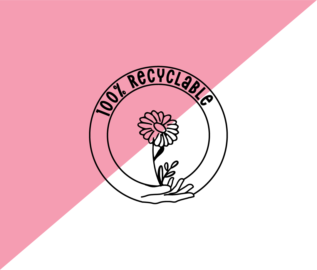 Pretty recycle stamp