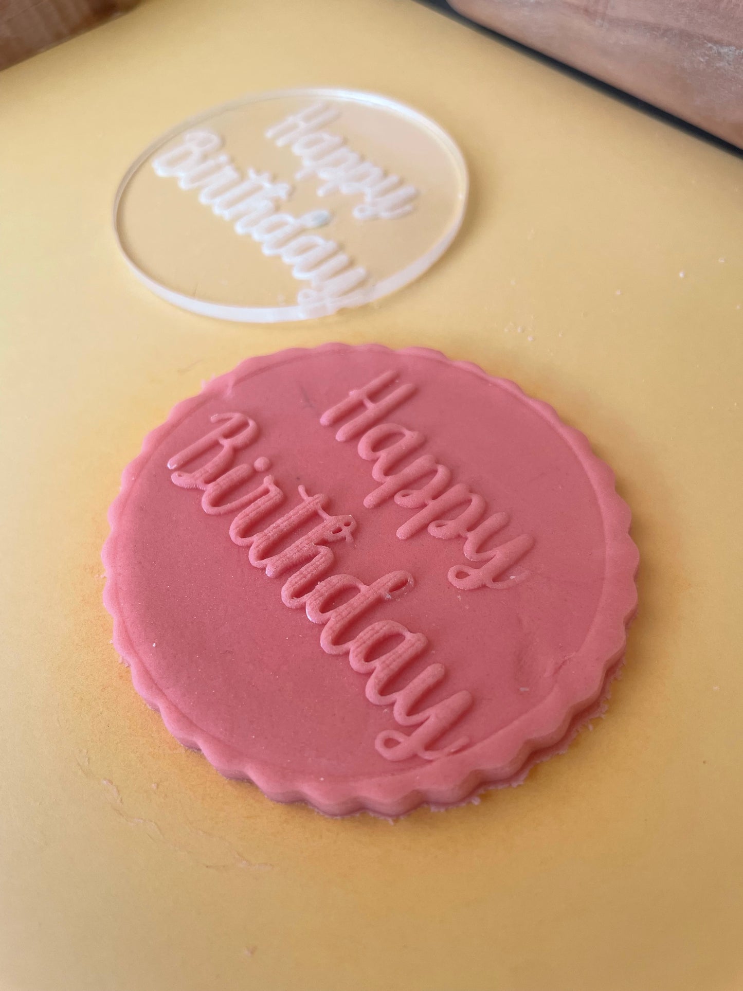 Happy Birthday embossing stamp