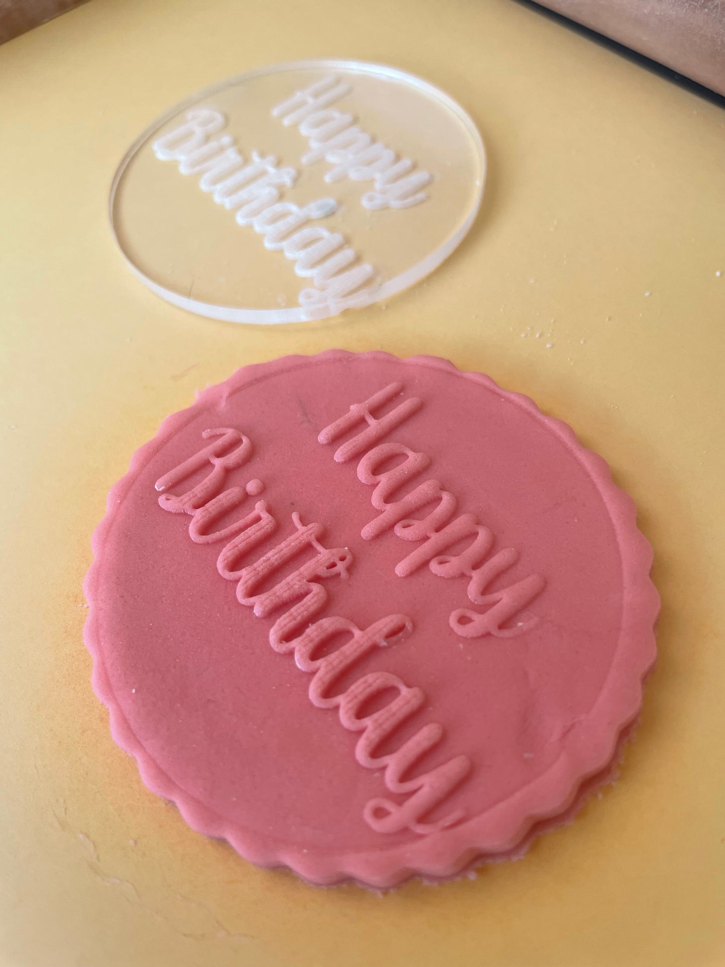 Happy Birthday embossing stamp