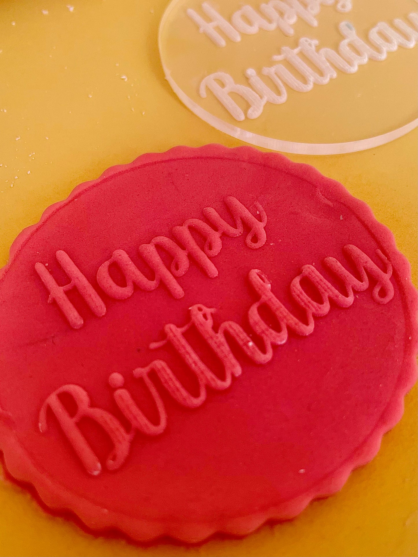 Happy Birthday embossing stamp