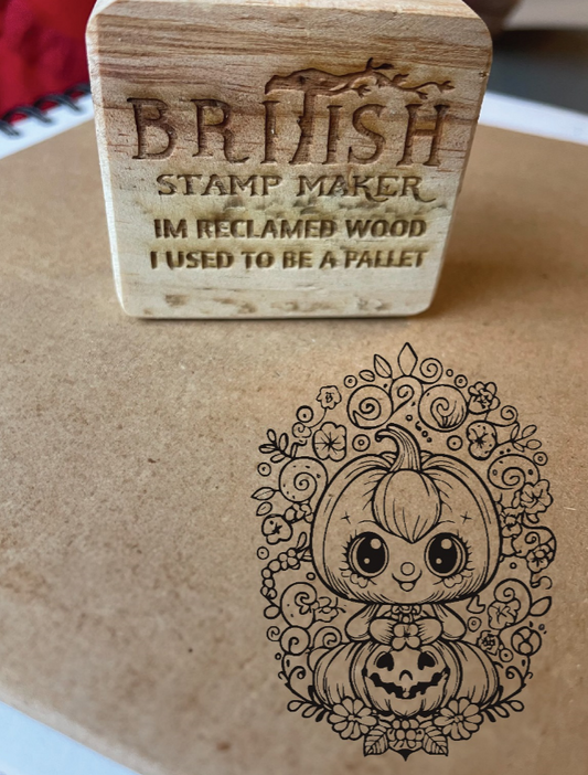 Pumpkin dude stamp