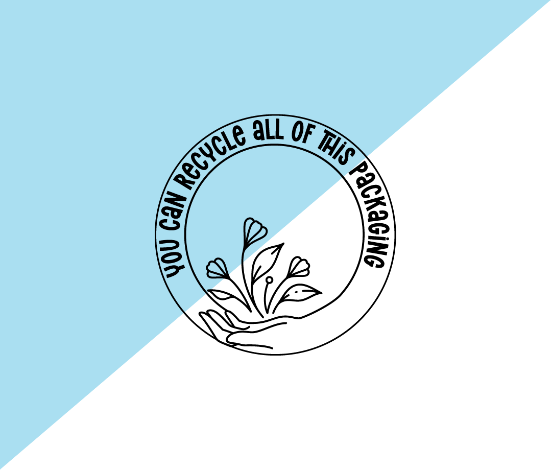 You can recycle all of this packaging stamp