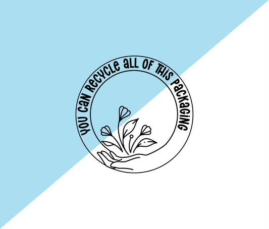 You can recycle all of this packaging stamp