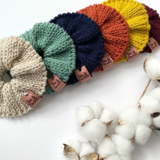 Suede fold over tags